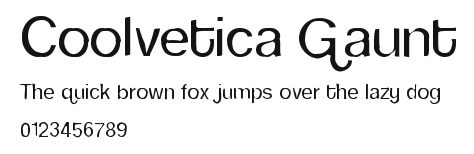 Coolvetica Gaunt Preview