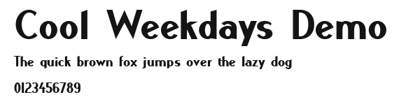 Cool Weekdays Demo Preview