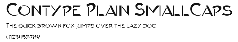 Contype Plain SmallCaps Preview