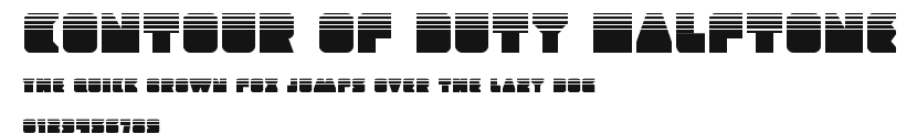 Contour of Duty Halftone Preview