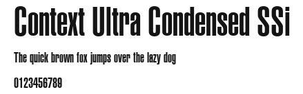 Context Ultra Condensed SSi Preview