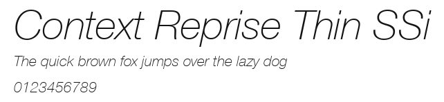 Context Reprise Thin SSi Preview