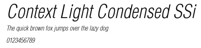 Context Light Condensed SSi Preview