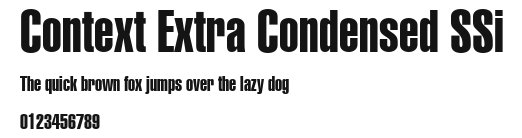 Context Extra Condensed SSi Preview