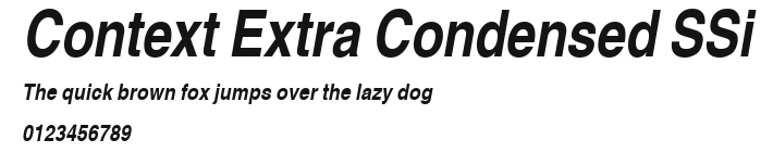 Context Extra Condensed SSi Preview