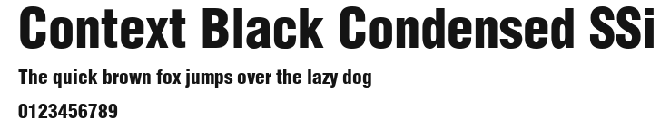 Context Black Condensed SSi Preview