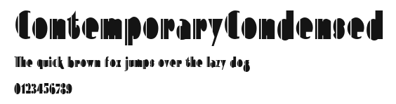 ContemporaryCondensed Preview