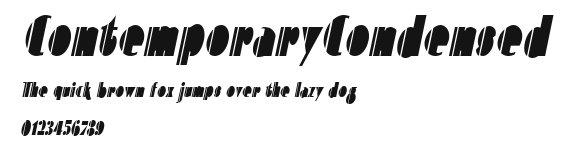 ContemporaryCondensed Preview
