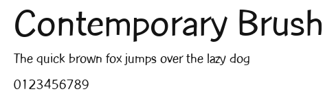 Contemporary Brush Preview