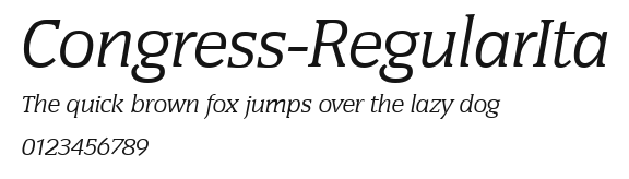 Congress-RegularIta Preview