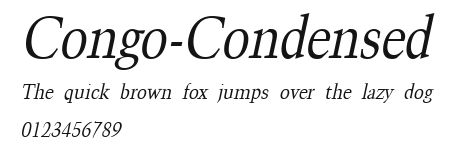 Congo-Condensed Preview