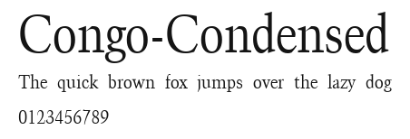 Congo-Condensed Preview