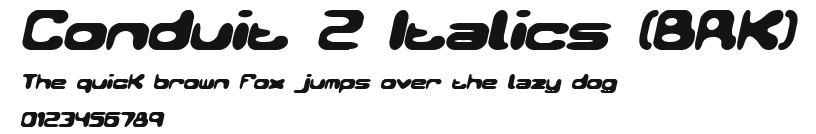 Conduit 2 Italics (BRK) Preview