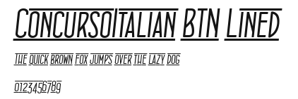 ConcursoItalian BTN Lined Preview