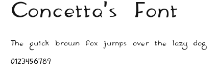 Concetta's Font Preview