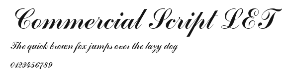 Commercial Script LET Preview