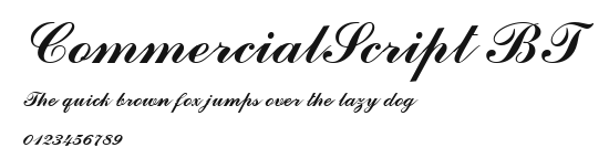 CommercialScript BT Preview