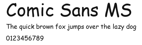 Comic Sans MS Preview