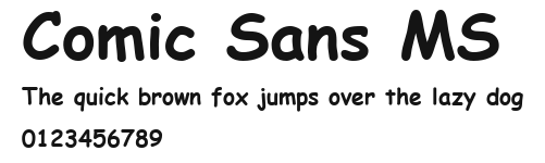 Comic Sans MS Preview