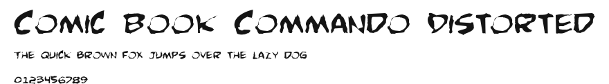 Comic Book Commando Distorted Preview