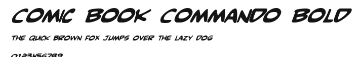 Comic Book Commando Bold Preview