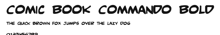 Comic Book Commando Bold Preview