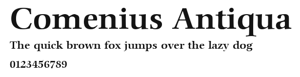 Comenius Antiqua Preview