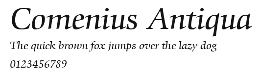 Comenius Antiqua Preview