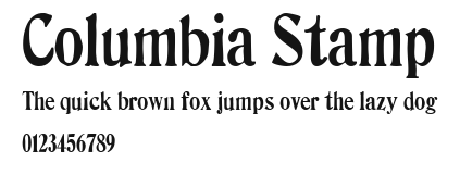 Columbia Stamp Preview