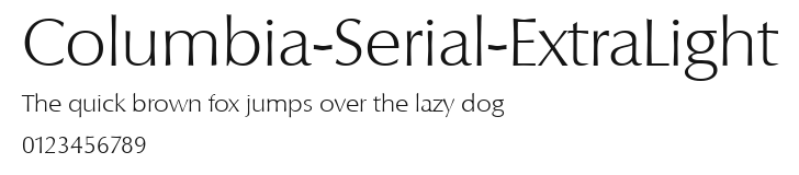 Columbia-Serial-ExtraLight Preview