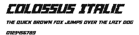 Colossus Italic Preview