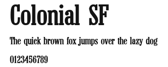 Colonial SF Preview