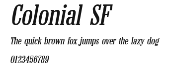 Colonial SF Preview