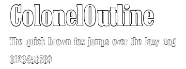 ColonelOutline Preview