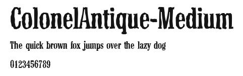 ColonelAntique-Medium Preview