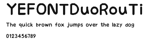 YEFONTDuoRouTi 標準.TTF
