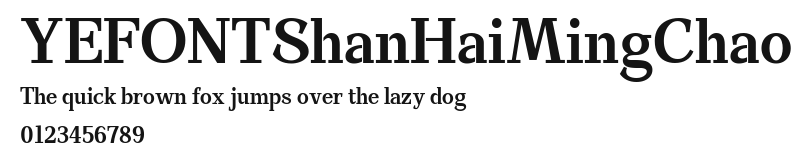 YEFONTShanHaiMingChao.TTF