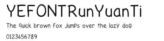 YEFONTRunYuanTi 標準.TTF