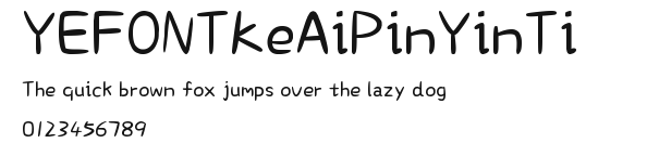 YEFONTKeAiPinYinTi 標準.TTF