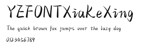 YEFONTXiaKeXing 標準.TTF