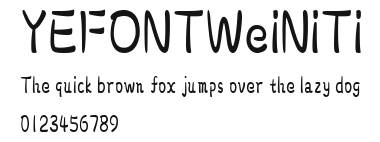 YEFONTWeiNiTi.TTF