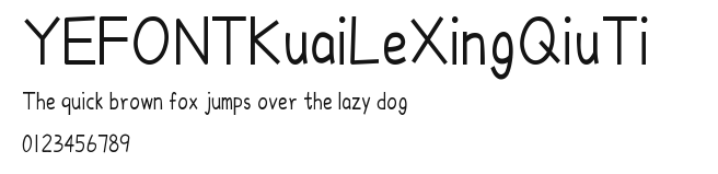 YEFONTKuaiLeXingQiuTi 標準.TTF