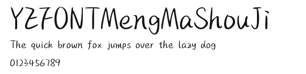 YEFONTMengMaShouJi 標準.TTF