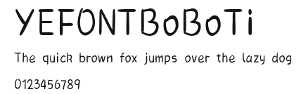 YEFONTBoBoTi 標準.TTF