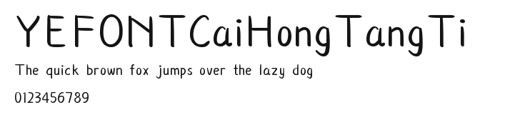 YEFONTCaiHongTangTi 標準.TTF