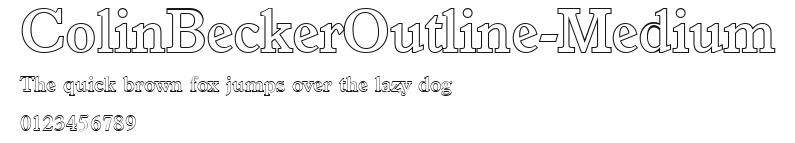 ColinBeckerOutline-Medium Preview
