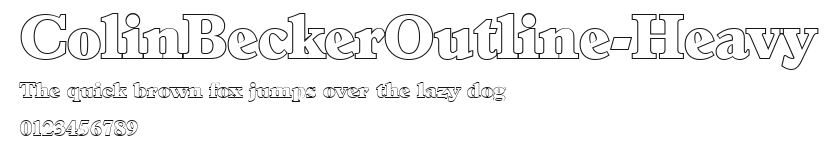 ColinBeckerOutline-Heavy Preview