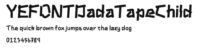 YEFONTDadaTapeChild.ttf