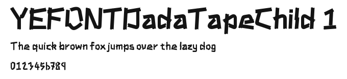 YEFONTDadaTapeChild 1.ttf