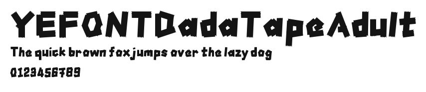 YEFONTDadaTapeAdult.ttf